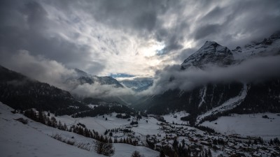 کوهستان-زمستان-برف-برفی-آسمان-طبیعت